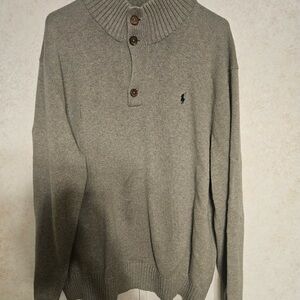 Ralph Lauren Men's Gray Turtleneck Sweater